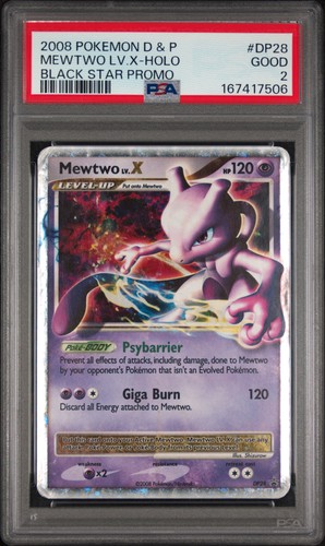 Mewtwo LV.X graded PSA 2 for sale on eBay