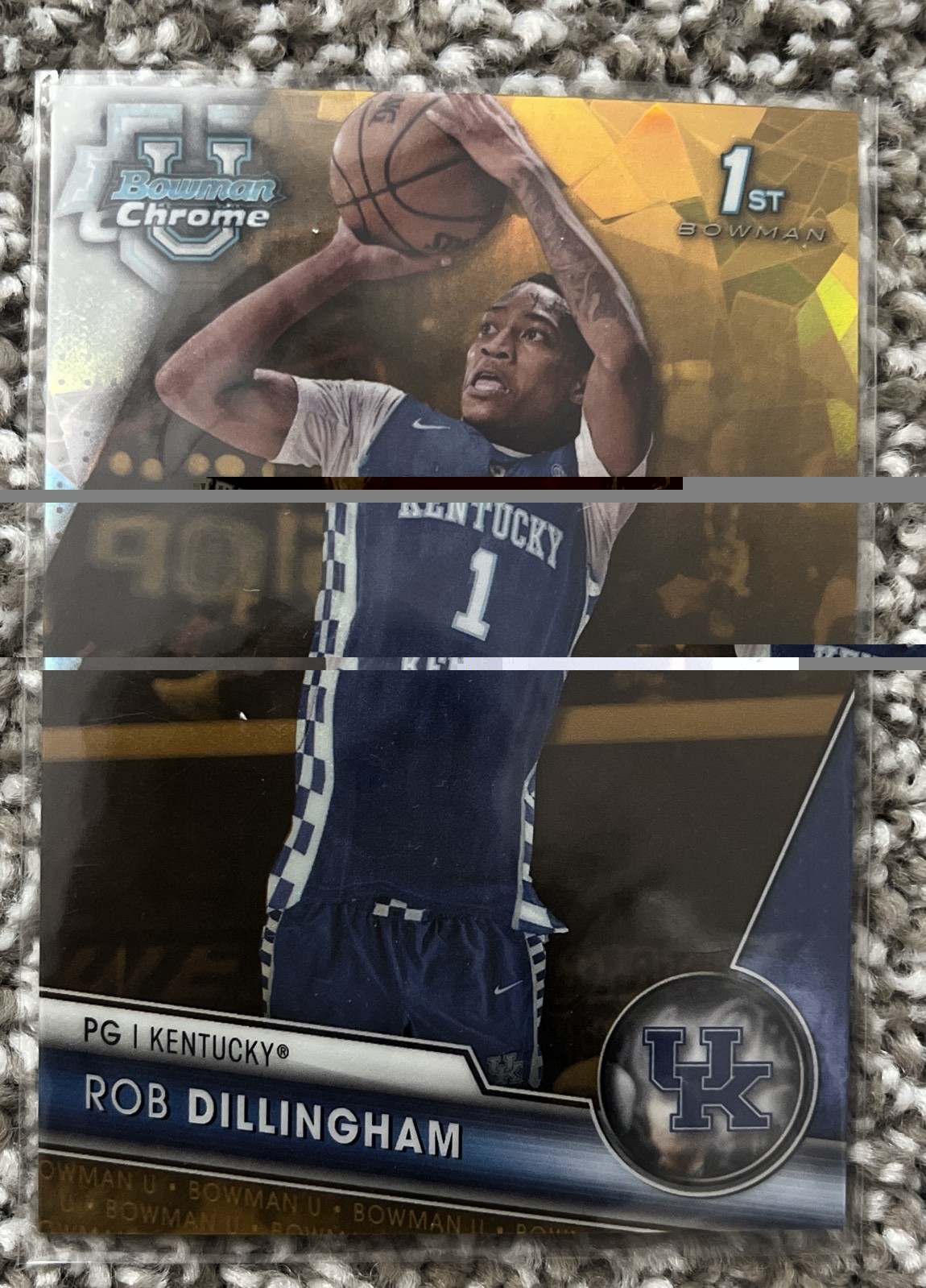 2023-24 Bowman University Chrome - Robert Dillingham #44 Gold Refractor /50 (RC)