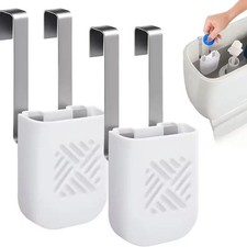 2PCS Hollow Out Toilet Tank Tablet Hanging Holder Bathroom Cleaning Accessory