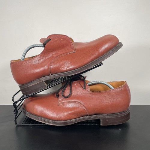 Goliath Safety Shoes Mens UK 12 Tan Leather Uppers Steel Toe Caps Workwear New