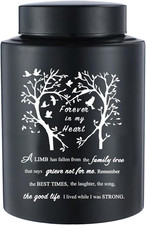 6 Inches Small Urn for Human Ashes Stainless Steel Mini Cremation Urn Small Keep