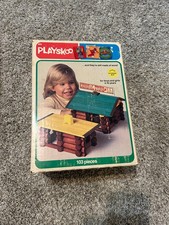 1978 PLAYSKOOL Original Lincoln Logs 885 Original Box. Set not complete