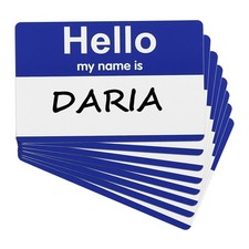 320 Pcs Peel and Stick Badges, 9.65 x 7.28 Inch Identification Badge, Blue