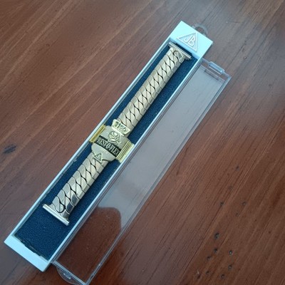 VINTAGE MENS JB Jacoby Bender GOLD TONE WATCHBAND NOS