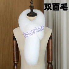 New Arrival Real Fur Fluffy Scarves Long Knitted Fur Scarf Women Fur Muffles