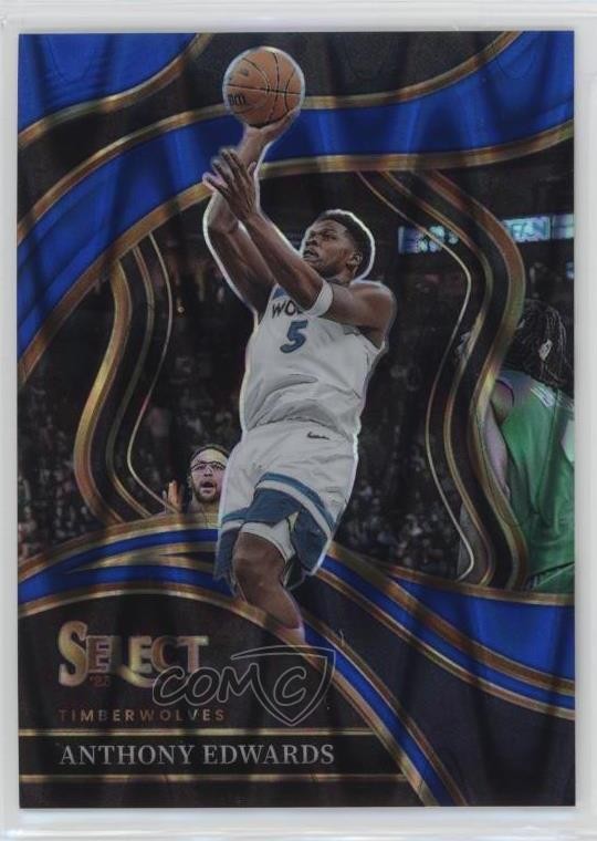 2023 Panini Select Courtside Blue Tectonic Prizm 5/99 Anthony Edwards #237 hs9