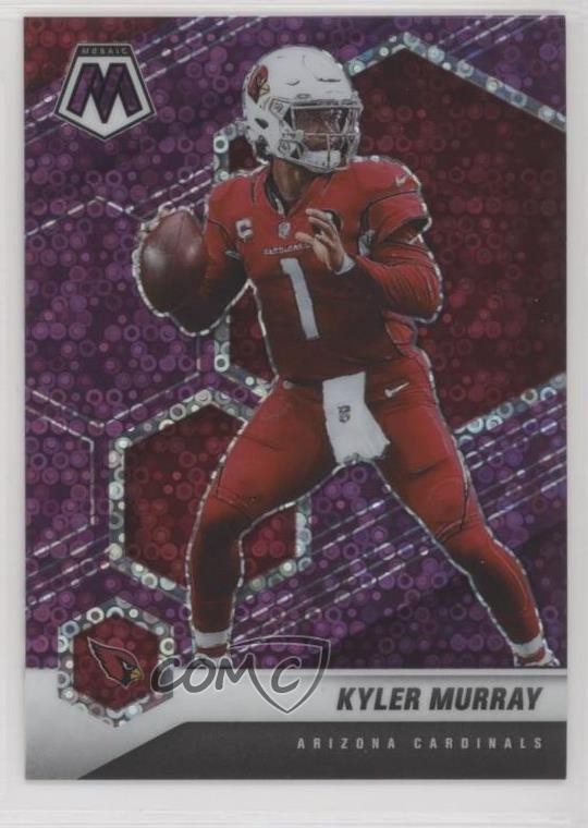 2021 Panini Mosaic No Huddle Purple Mosaic Prizm 44/50 Kyler Murray #8 03ox