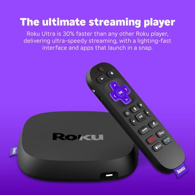 Roku Ultra HD/4K/HDR WIFI 6 Ultimate Streaming Player | eBay