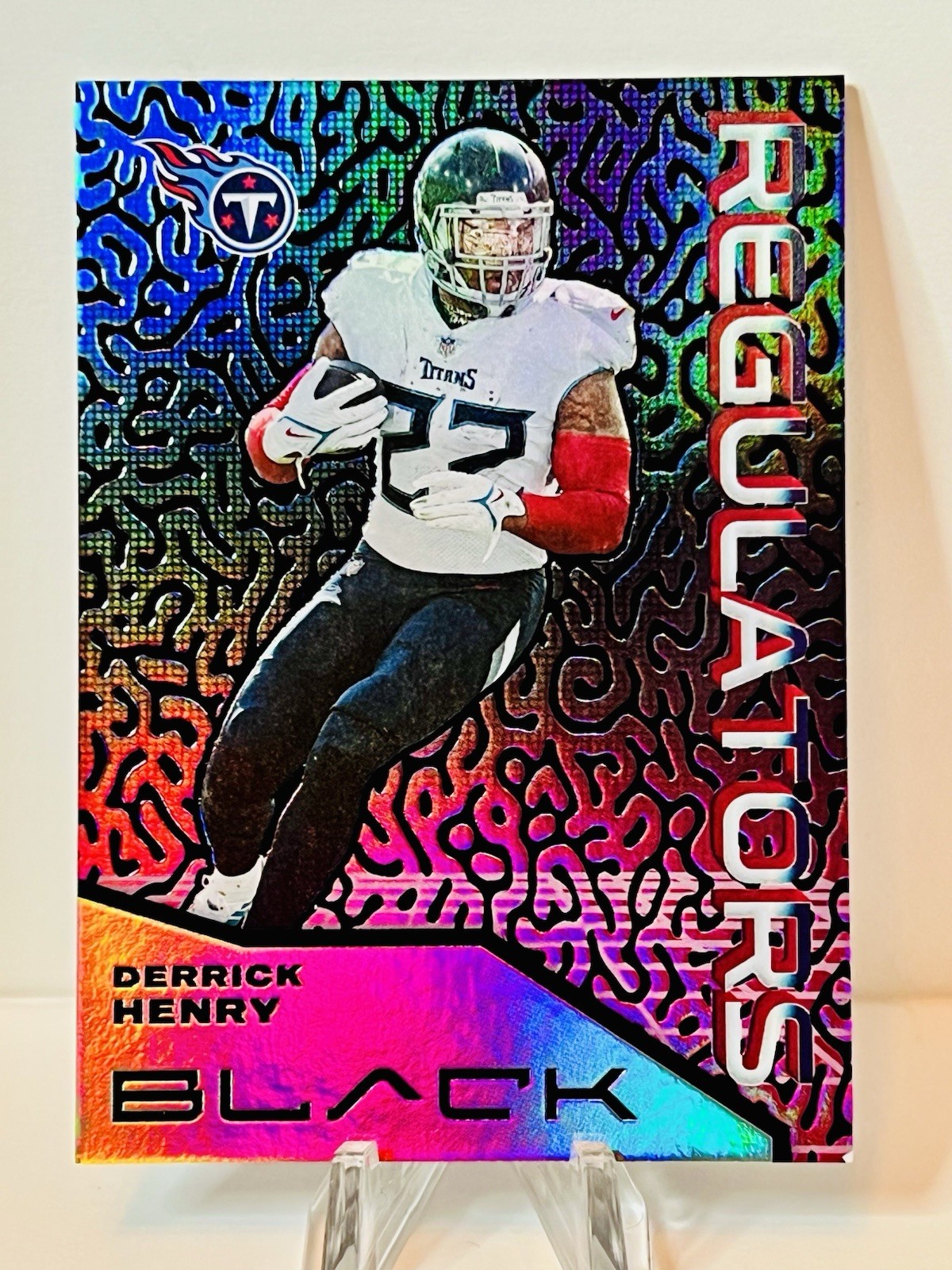 Derrick Henry 2021 Panini Black #REG-2 Regulators Case Hit SSP Titans