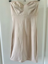 Victoria's Secret Nude Strapless Shapewear Slip Seamless Dress Size 34B