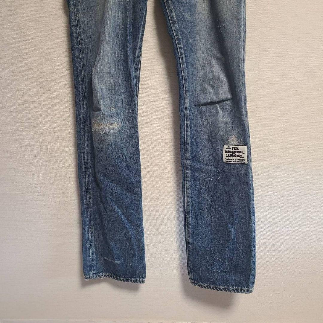 Visvim Distressed Denim Jeans Patch Unique Slim F… - image 3
