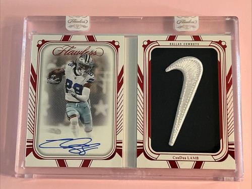 2024 Panini Flawless Veteran Booklet /2. CeeDee Lamb. VB-CDL. Auto. Nike Swoosh.