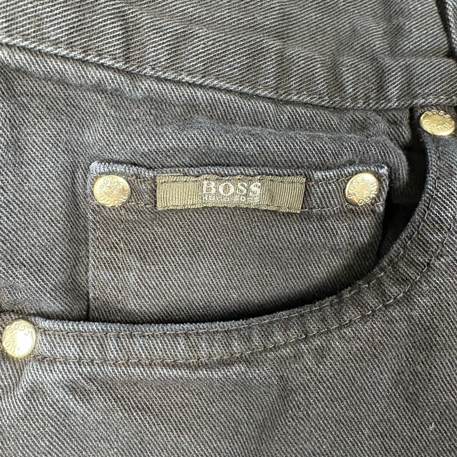 Hugo Boss Men's Jeans Pants 34x32 Dark Blue Denim Regular Mid Rise Dark Wash thumbnail 4