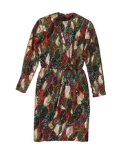JEAN-LOUIS SCHERRER Womens Sheath Dress EU 38 Medium Multicoloured Floral DR47