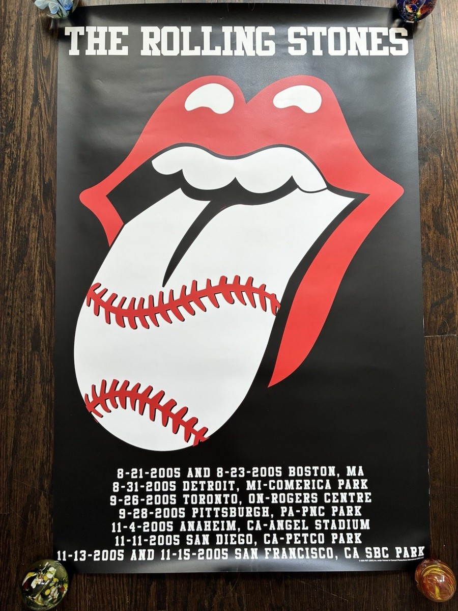 Rolling Stones Baseball Park 2005 Tour Poster Mega Rare 1st