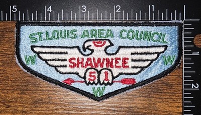 St. Louis Area Council Shawnee Lodge 51 OA WWW Order of the Arrow BSA Flap Patch