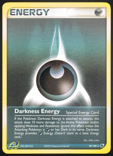 Darkness Energy 93/109 Ruby & Sapphire Rare Pokemon TCG Card