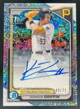 2024 Bowman Draft Konnor Griffin Chrome Auto Sparkles Refractor /71 1st Prospect