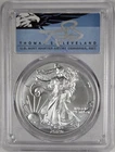 2026 PCGS MS70 Silver Eagle First Strike Signed Thomas S. Cleveland POP 25