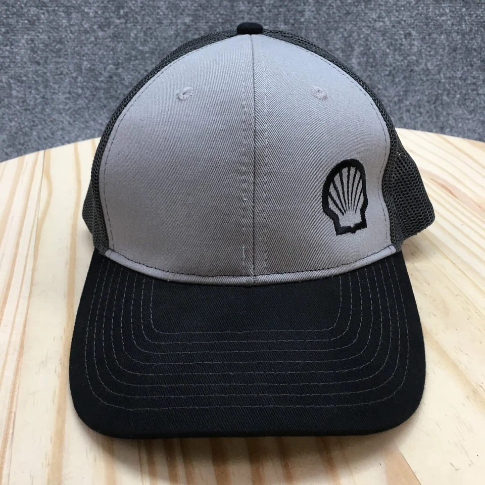 港务局卡车司机帽男女通用黑色灰色均码弧形边缘刺绣 — 第 3/4 张图片