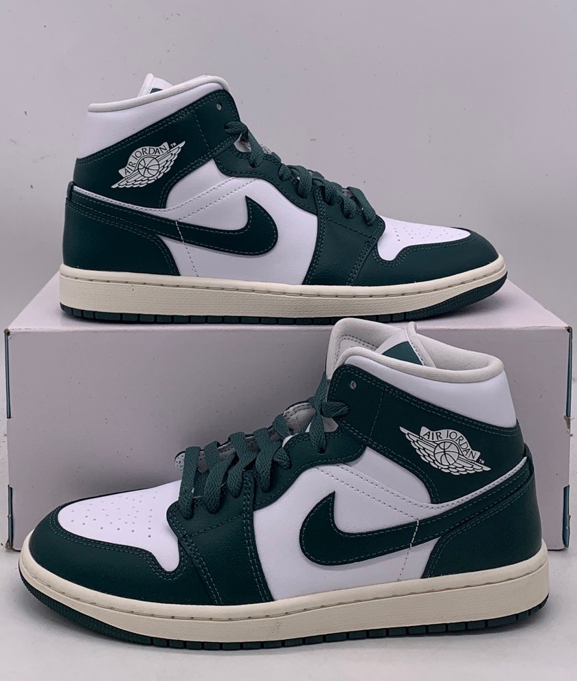 Nike Air Jordan 1 Mid Oxidized Green Sneakers BQ6472-133