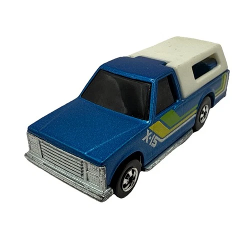Hot Wheels Vintage 1986 Crack Ups Back Biter Blue Pickup Truck Hong Kong-Loose