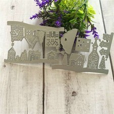 Cutting Dies Cutout Village Scrapbook House Album Embossing Gift Paper Card
