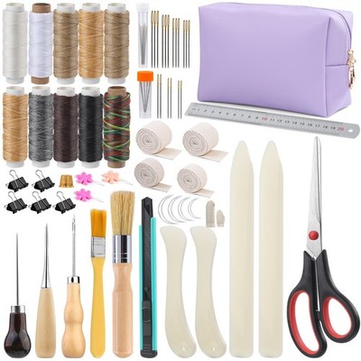 65 Pcs Book Binding Kits Book Binding Materials Bone Folder Tool Bookbinding ...