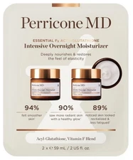 2 Pack Perricone MD Essential Fx Acyl Gluta Intensive Overnight Moisturizer