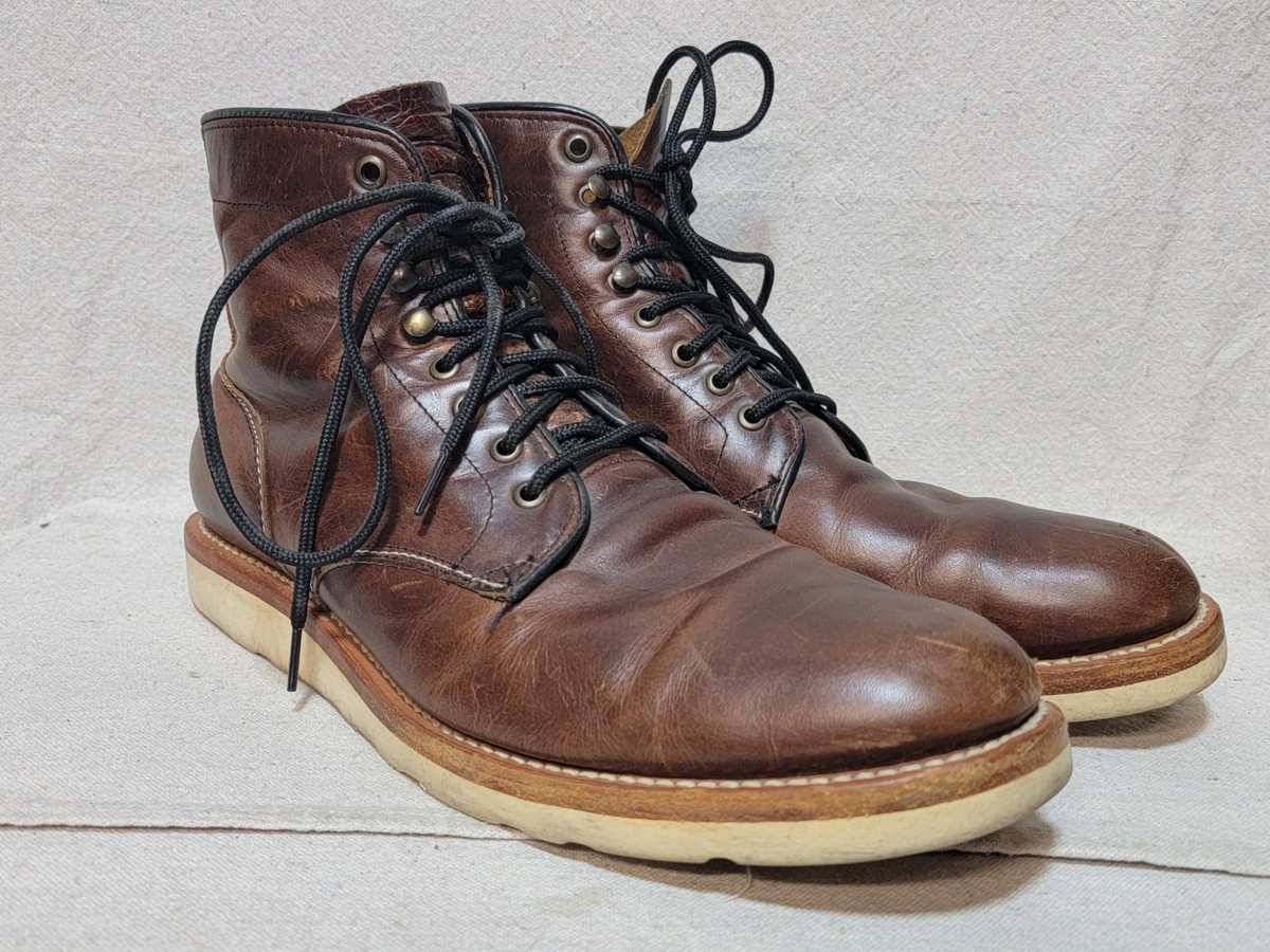Sutro San Francisco Charlton Mens Brown Leather Lace Up Vibram Boots Size US 8 Sutro Charlton - Vibram Sole - Honey | Work Boots | Huckberry main image 3
