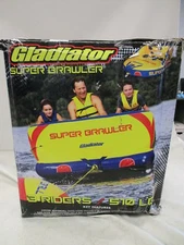 GLADIATOR SUPER BRAWLER INFLATABLE 3 PERSON TOWABLE TUBE GLA-5427 MARINE BOAT