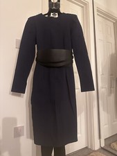 Navy dress with belt in size xs