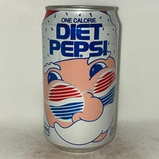 1990's Diet Pepsi Cola soda can, Santa Claus, Christmas