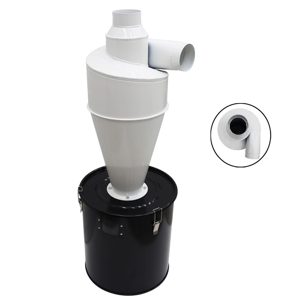 Top 3.94" Cyclone Separator for Dust Vacuum Collector Accessories w/50L Bucket