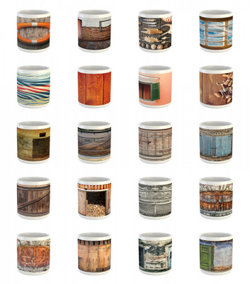 Ambesonne Rustic Grunge Ceramic Coffee Mug Cup for Water Tea Drinks, 11 oz