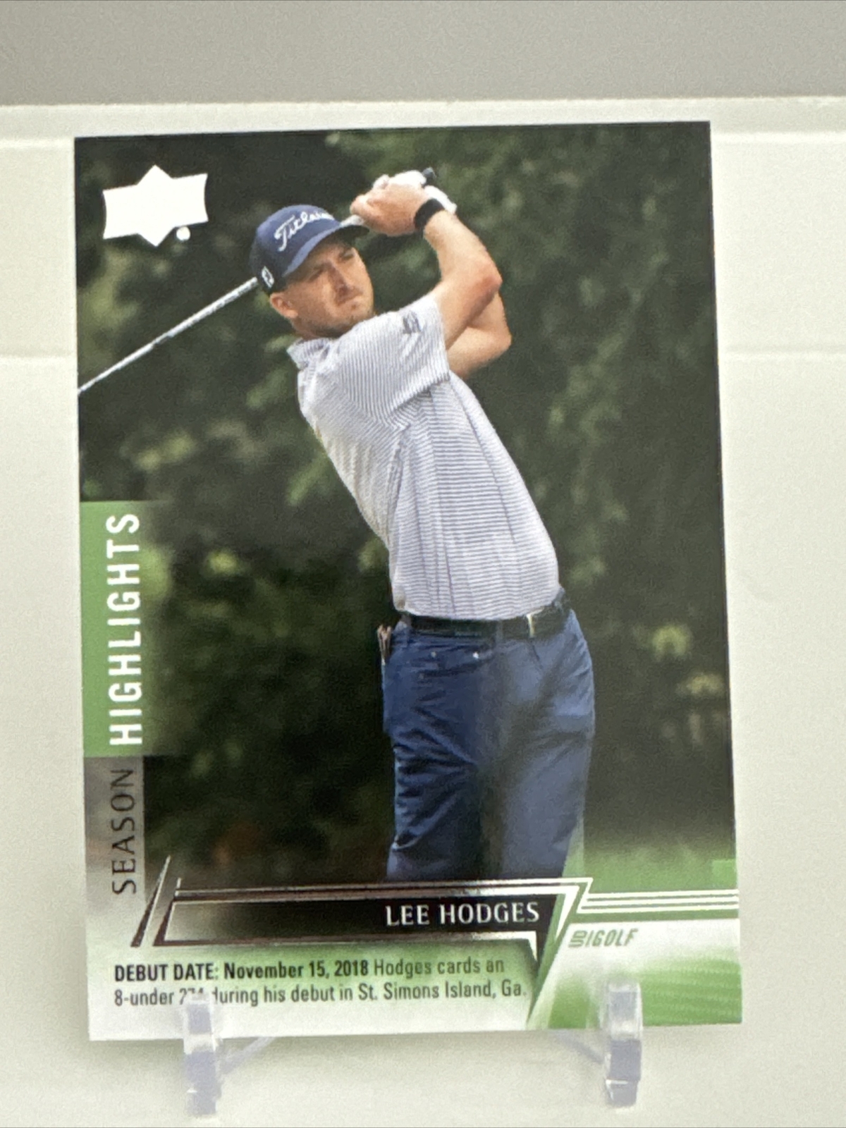2024 Upper Deck UD Golf SEASON HIGHLIGHTS DEBUT #73 Lee Hodges