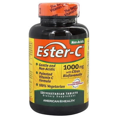 American Health 1000 Mg Ester-C with Citrus Bioflavonoids,120 Vegetarian Tablets