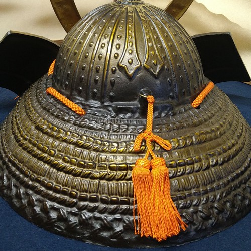 Japanese Kabuto Yoroi Samurai Armor Sasarindo Maetate Minamoto No Yoshiie Shogun - Picture 10 of 14