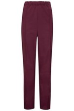WOMENS NURSES WORK TROUSERS MAROON/BURGUNDY ELASTICATED WAIST HEALTHCARE INS36MR