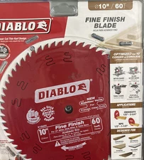 DIABLO 10 in. x 60-Tooth Fine Finish Circular Saw Blade