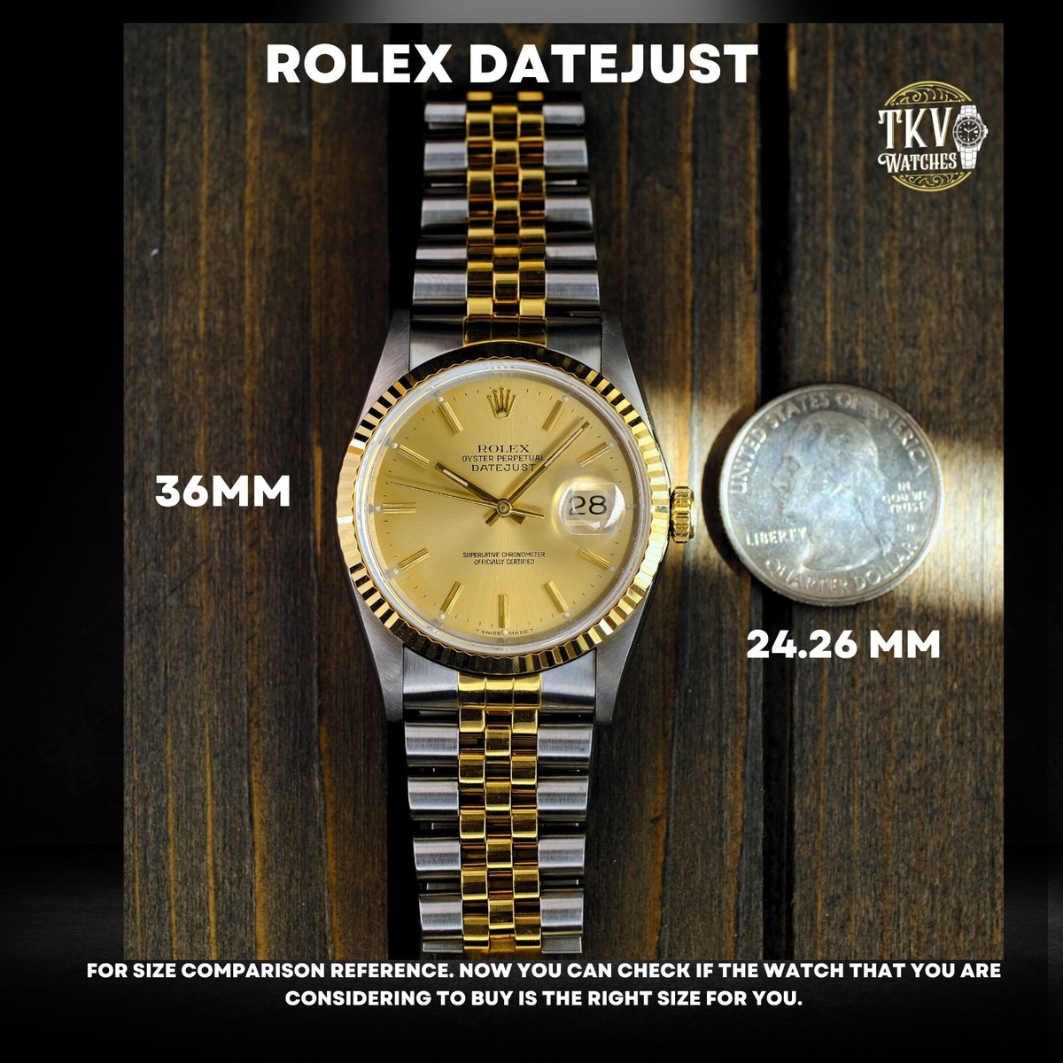 Rolex Datejust Two-Tone Mens Watch Green Diamond Dial 18KY Fluted