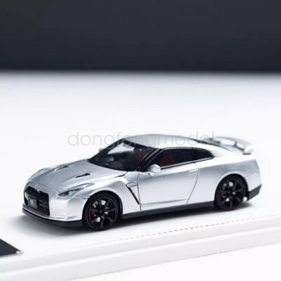FH 1/64 Scale For Nissan GT-R R35 Silver Diecast Car Model Toy