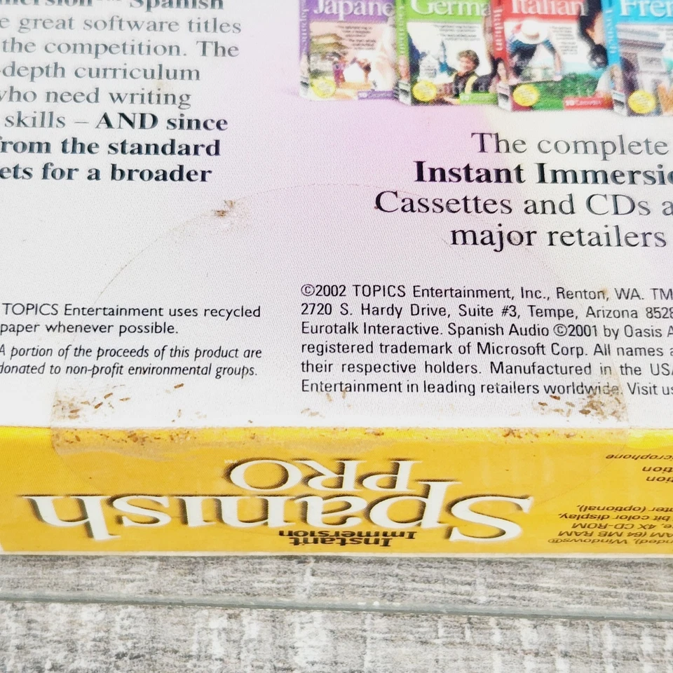 Instant Immersion Spanish Pro 7 CD Platinum Edition Pro Suite Language Software - Image 3 of 4