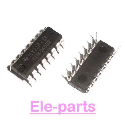 10 PCS  CD4040BE DIP-16 CD4040   12-Stage Ripple-Carry Binary Counter Chip #W8#