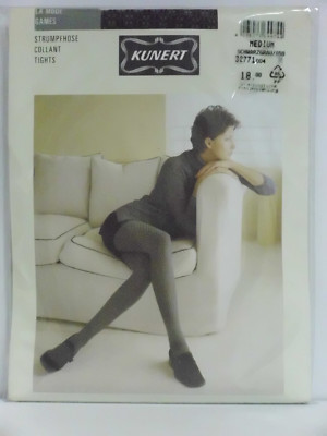 KUNERT blickdichte Strumpfhose GAMES schwarz/grau 