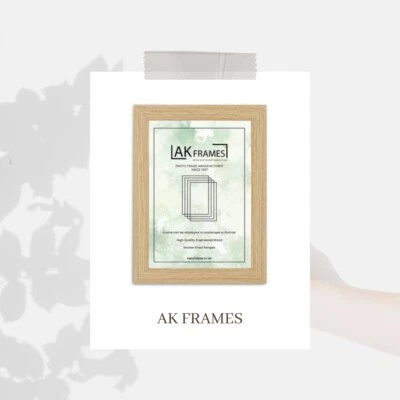 HANDMADE A1 A2 A3 A4 A5 Oak Picture Frames Modern Light Oak Photo Frame Poster Frame