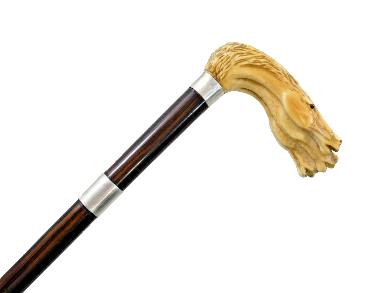 VERY LARGE EXCEPTIONAL QUALITY ANTIQUE WALKING CA… - image 4