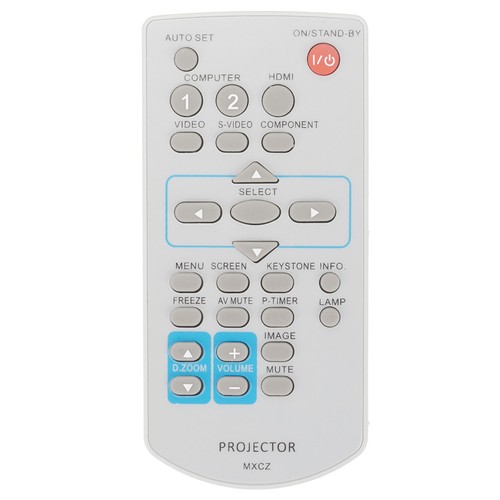 MXCZ Replacement Remote Control For Panasonic Projectors - Compatible With PT-TW340U, PT-VW430U & More
