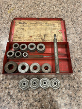 Vintage Snap-On Blue-point A-157A Bushing Driver Set USA Metal Box (INCOMPLETE)
