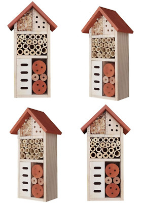 4 X Große Insekt Haus Hotel Garten Bug Biene Käfer Schmetterling Motte Storm